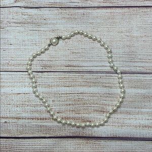 Carolee Authentic Pearl Necklace Fitted Choker 15.5”